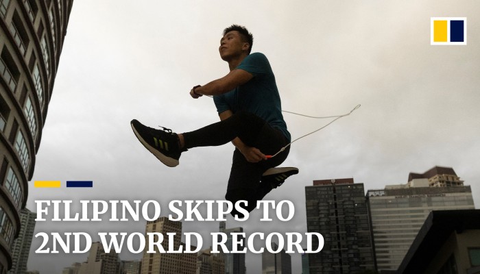 Filipino Man Skips To His 2nd Guinness World Record | South China ...